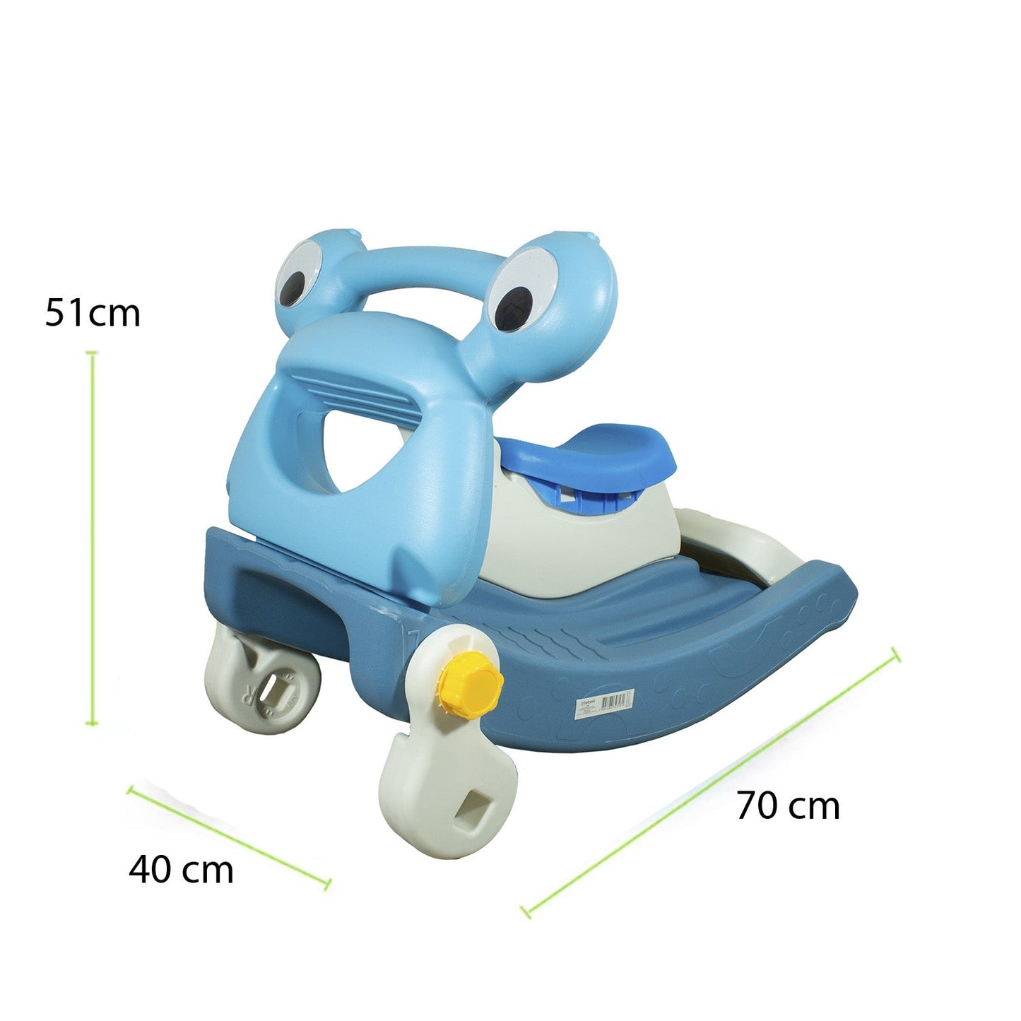 Balancín Resbalín Tobogán 2 en 1 - Azul | Bebesit