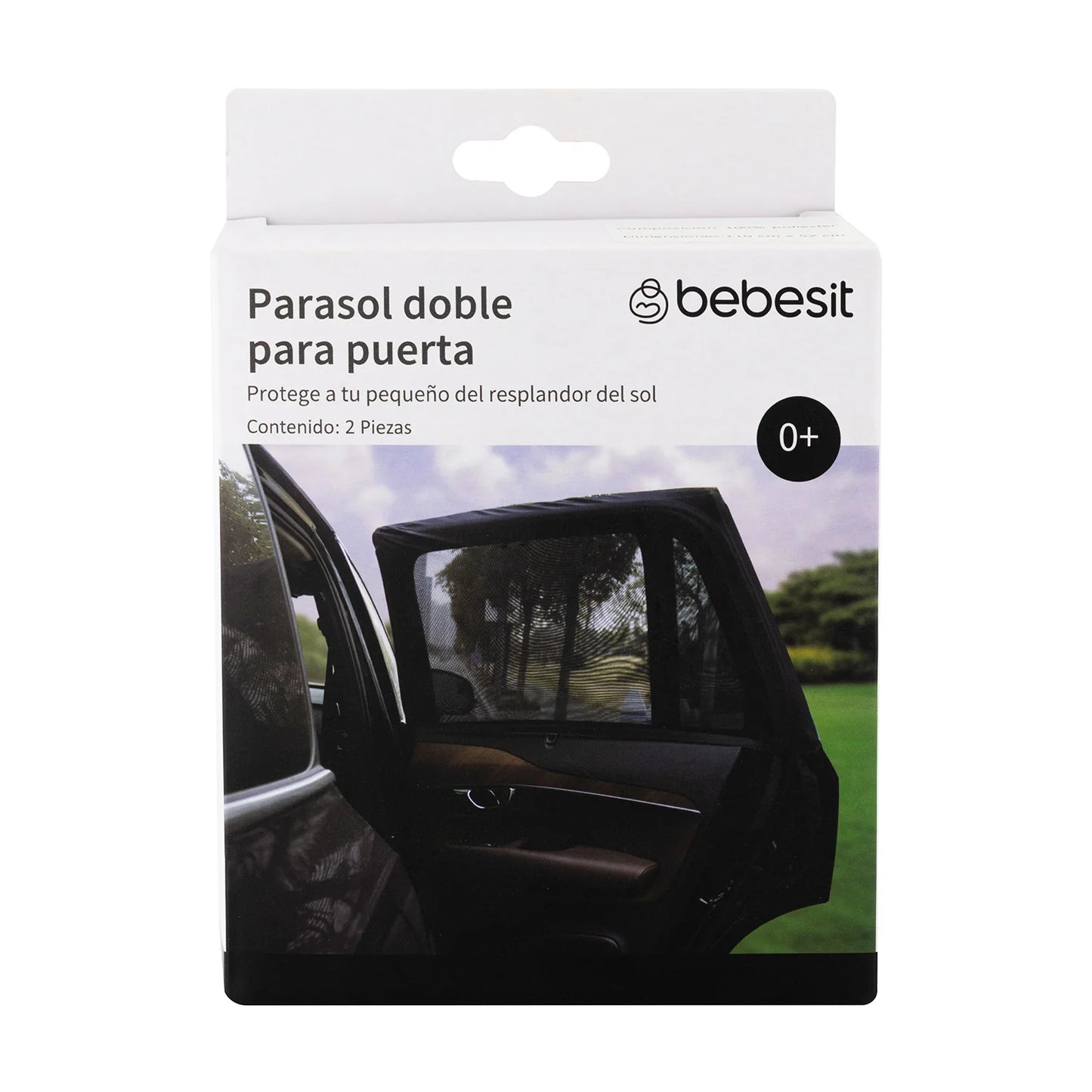 Pack de 2 Protectores Solares Flexibles para Ventanas de Auto | Bebesit