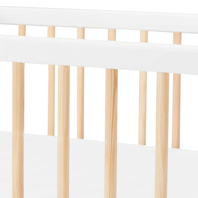 Cuna - Cama de Transición Nico - Madera y Blanco | Kinderkraft