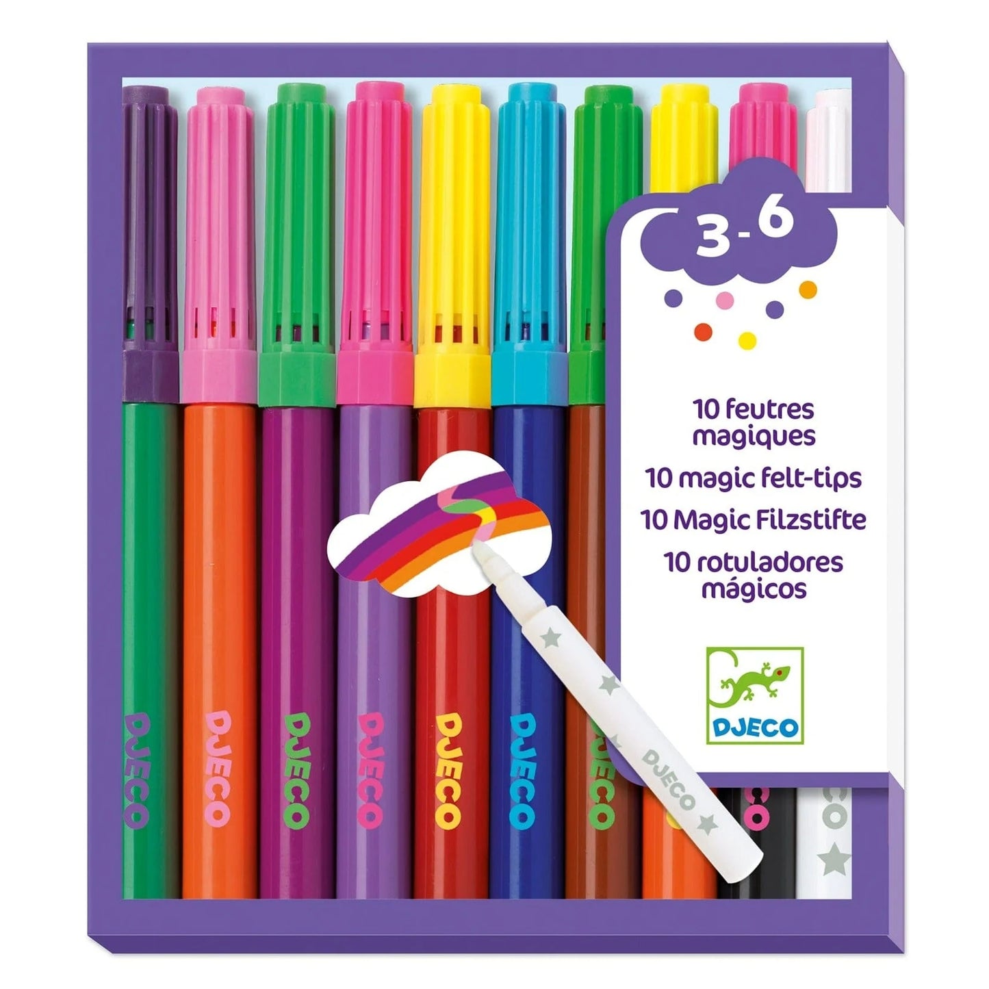 Set de 10 Lápices Plumones Mágicos | Djeco