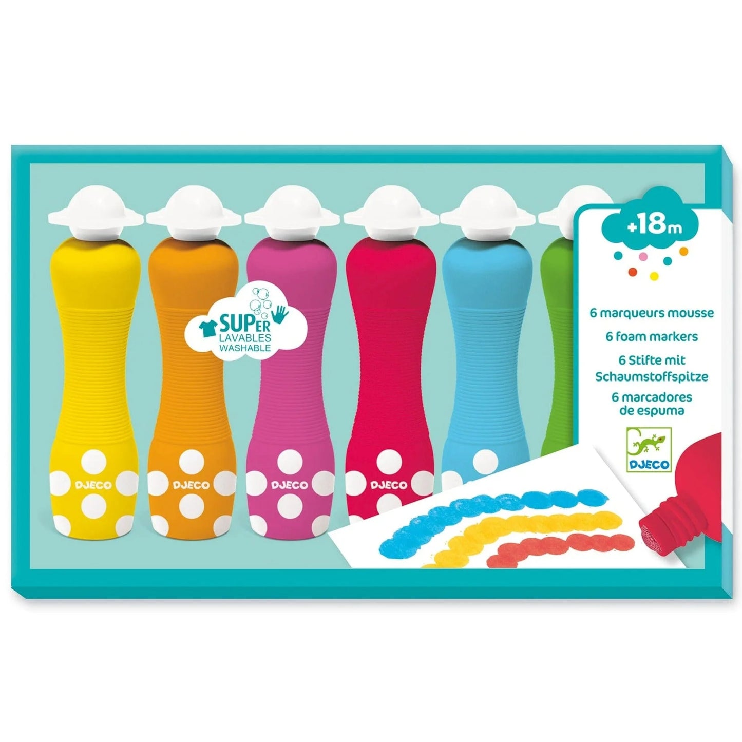 Set de 6 Marcadores de Espuma | Djeco