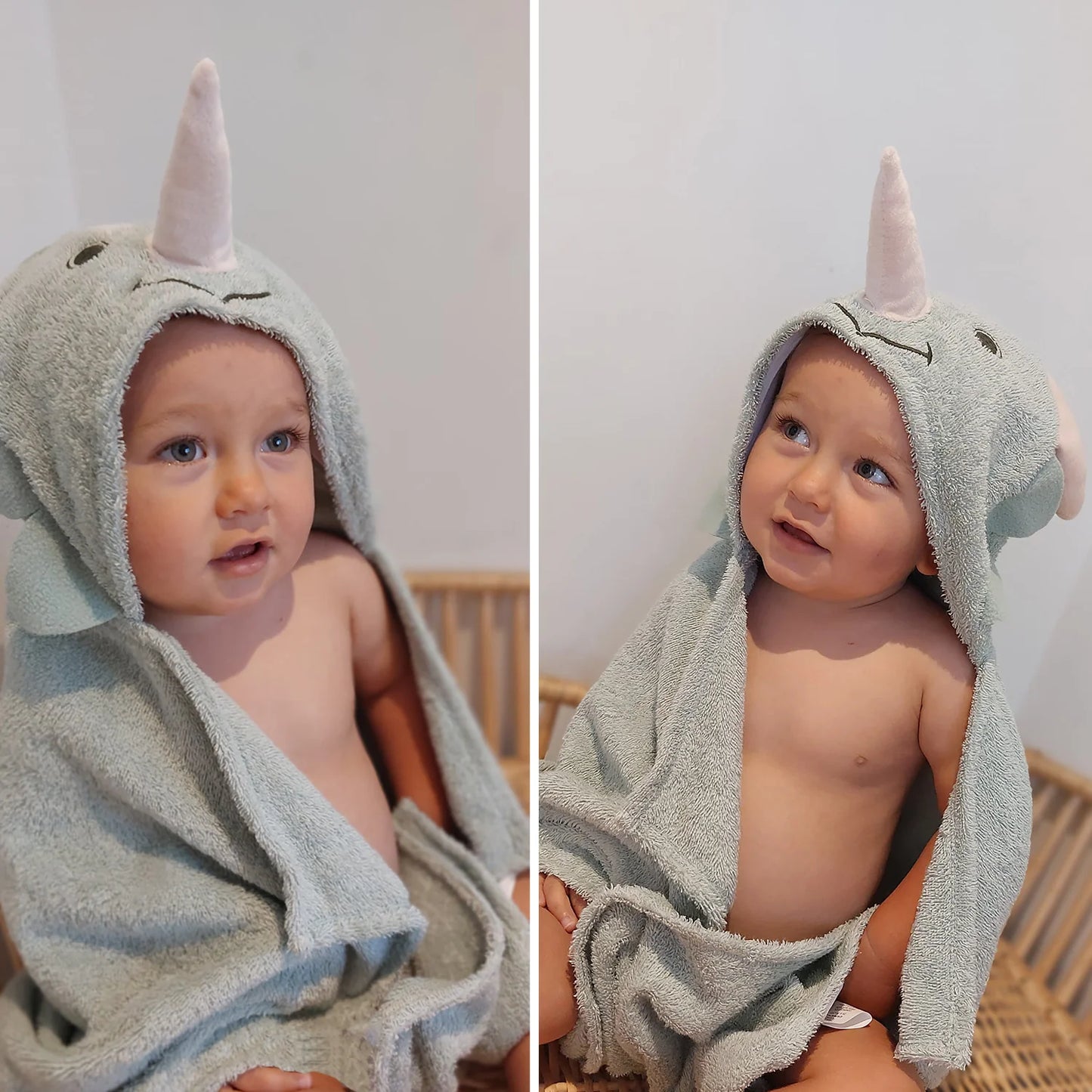 Toalla de Baño con Capucha - Dinosaurio | Bebesit