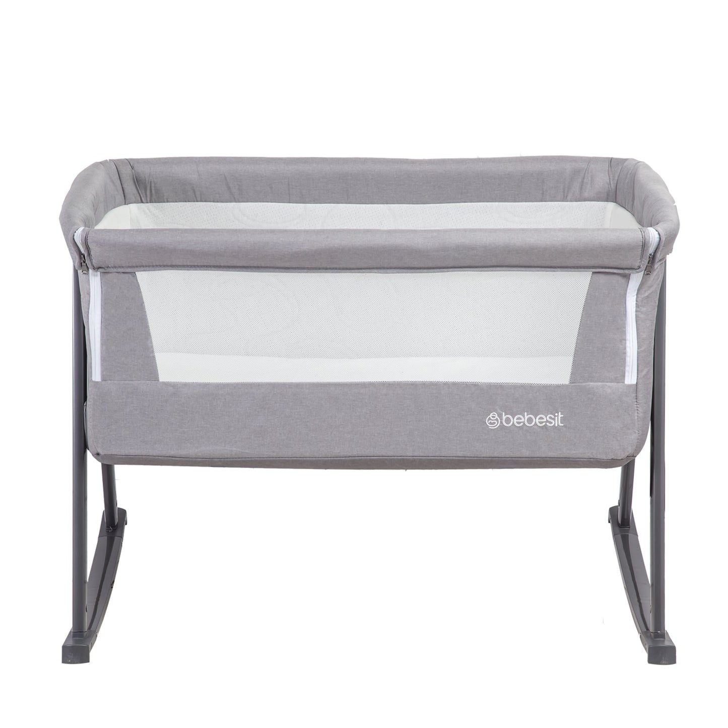 Cuna Moisés Balancín con Mosquitero - Gris | Bebesit