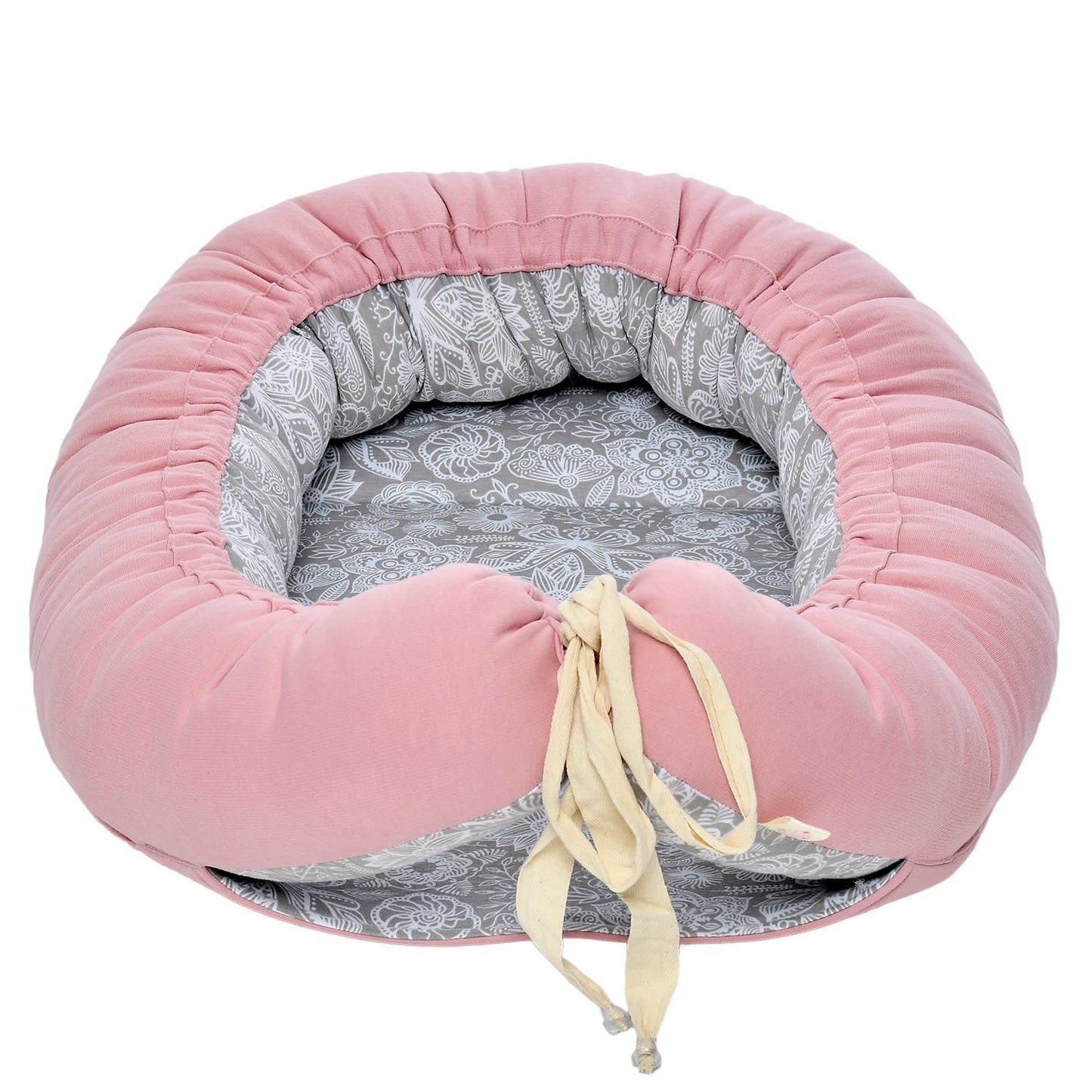 Nido Colecho - Mandala Gris/Rosa | Nueve Lunas