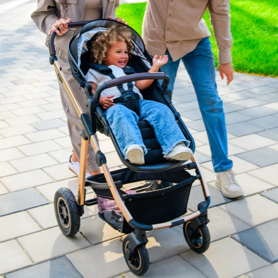 Coche Travel System 3 en 1 Amber - Black Silver | Lionelo