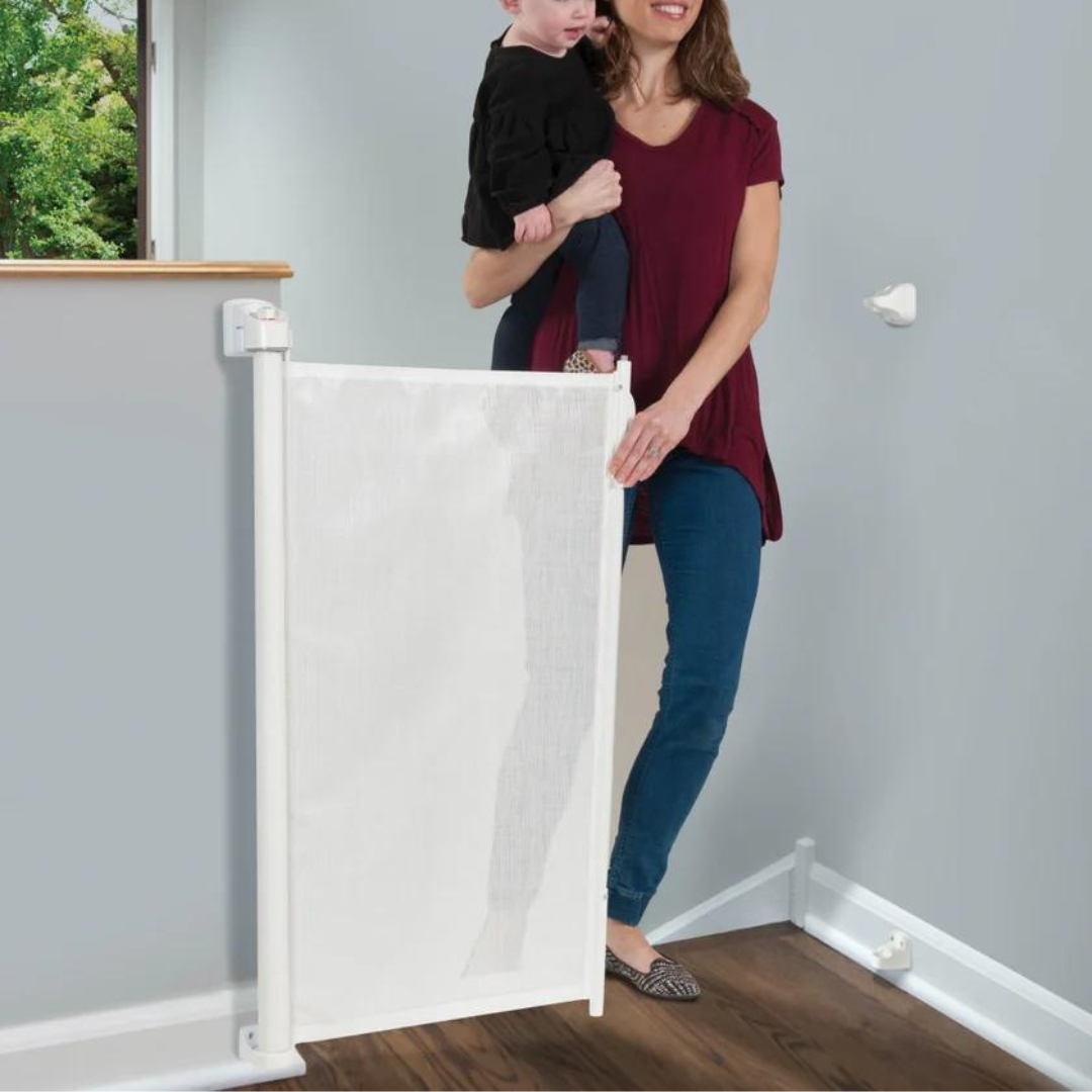 Puerta de Seguridad Infantil Retráctil (140 cm) - Blanco | KidCo