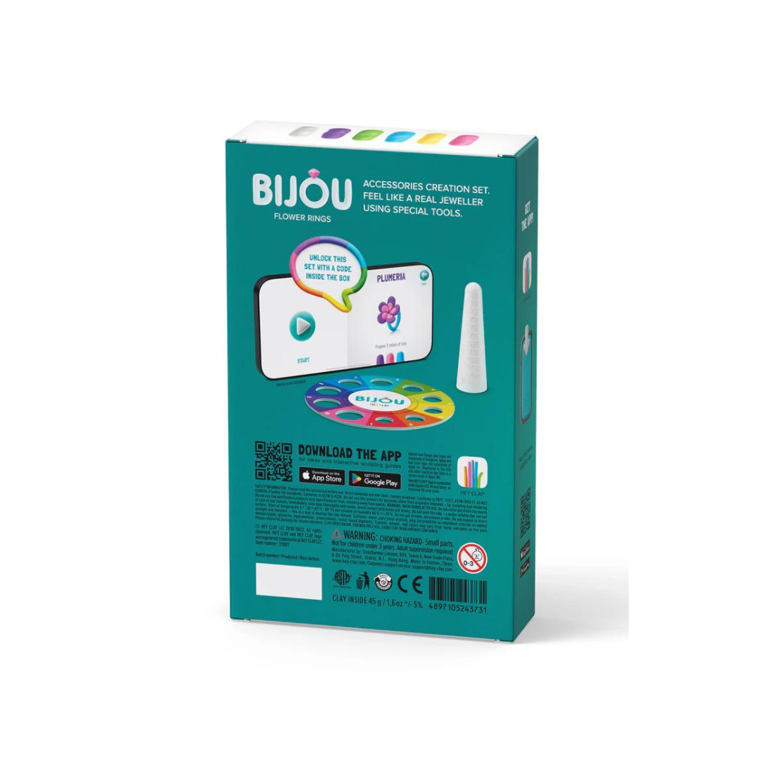 Set de 3 Potes de Arcilla para Modelar: Anillos - Flores | Hey Clay