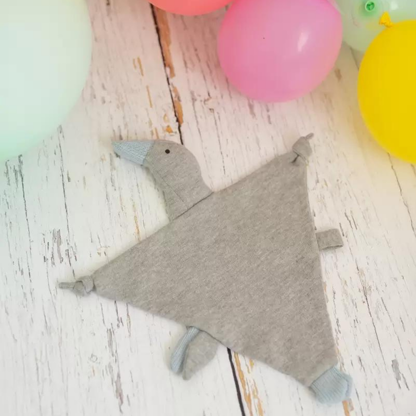 Tuto Doudou 100% Algodón Patito - Gris | Crochetts