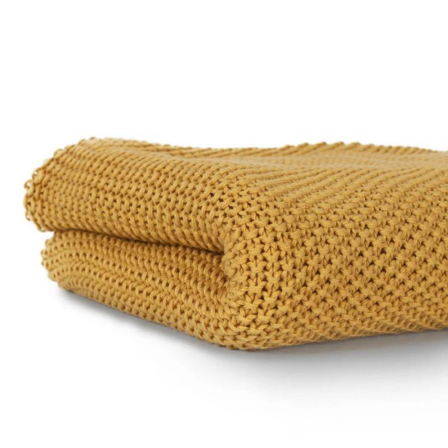 Manta Punto Rice 100% Algodón Orgánico - Mostaza | Bonjourbébé