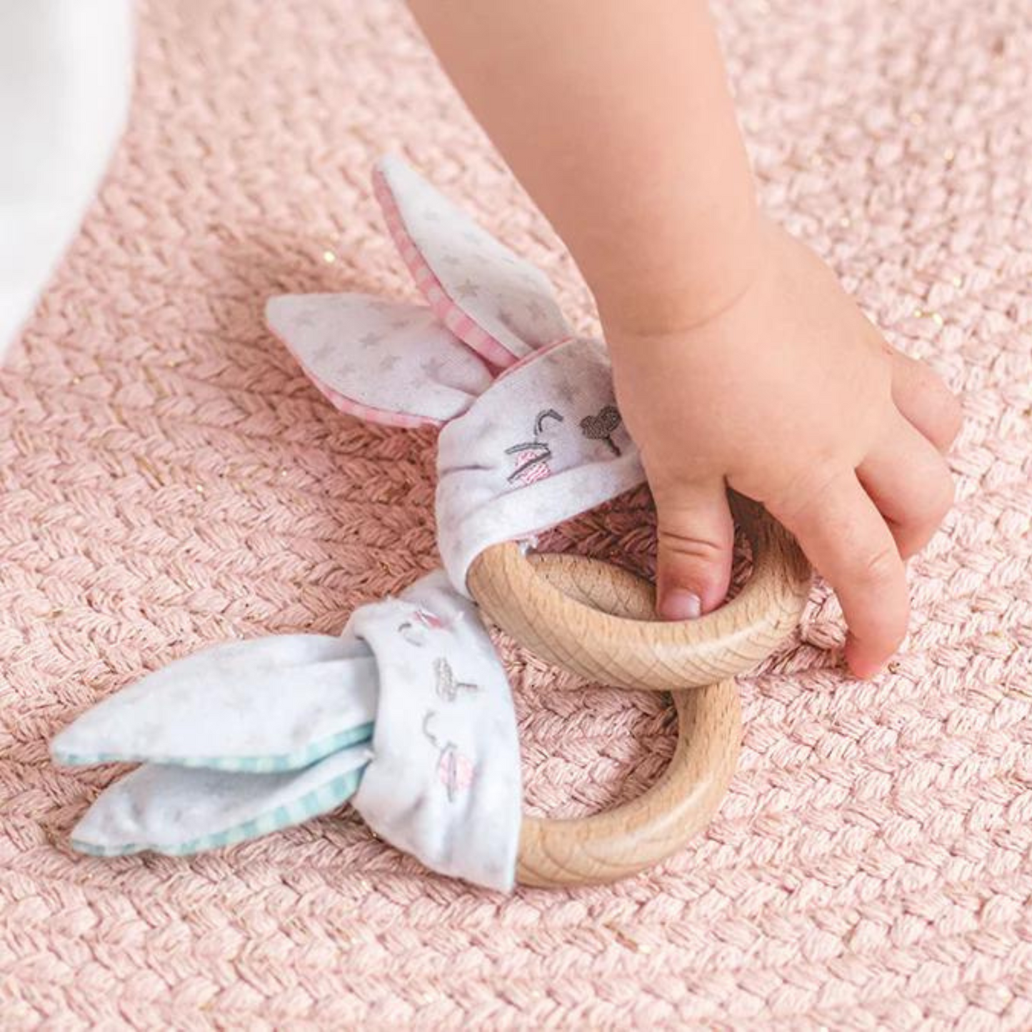 Anillo Mordedor Conejito - Rosa | Saro