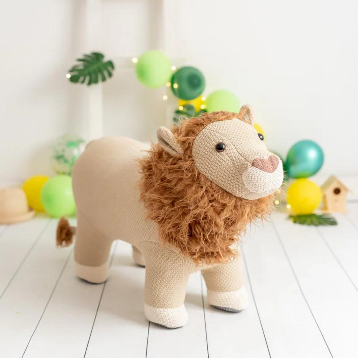 Peluche Amigurumi 100% Algodón - 84 cm - León Maxi | Crochetts