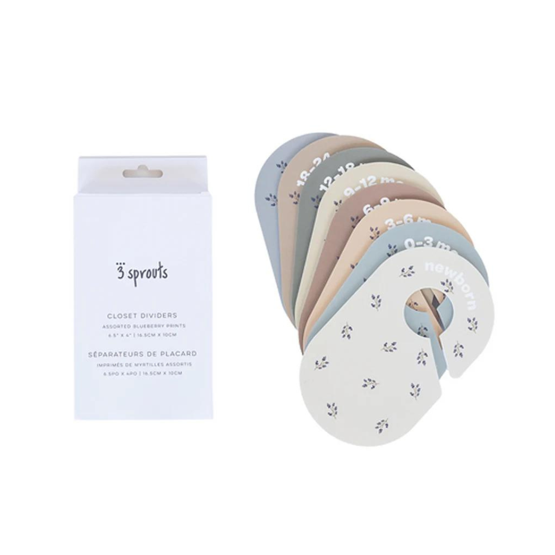 Separadores de clóset (recién nacido a 24 meses) - Blueberry | 3 Sprouts