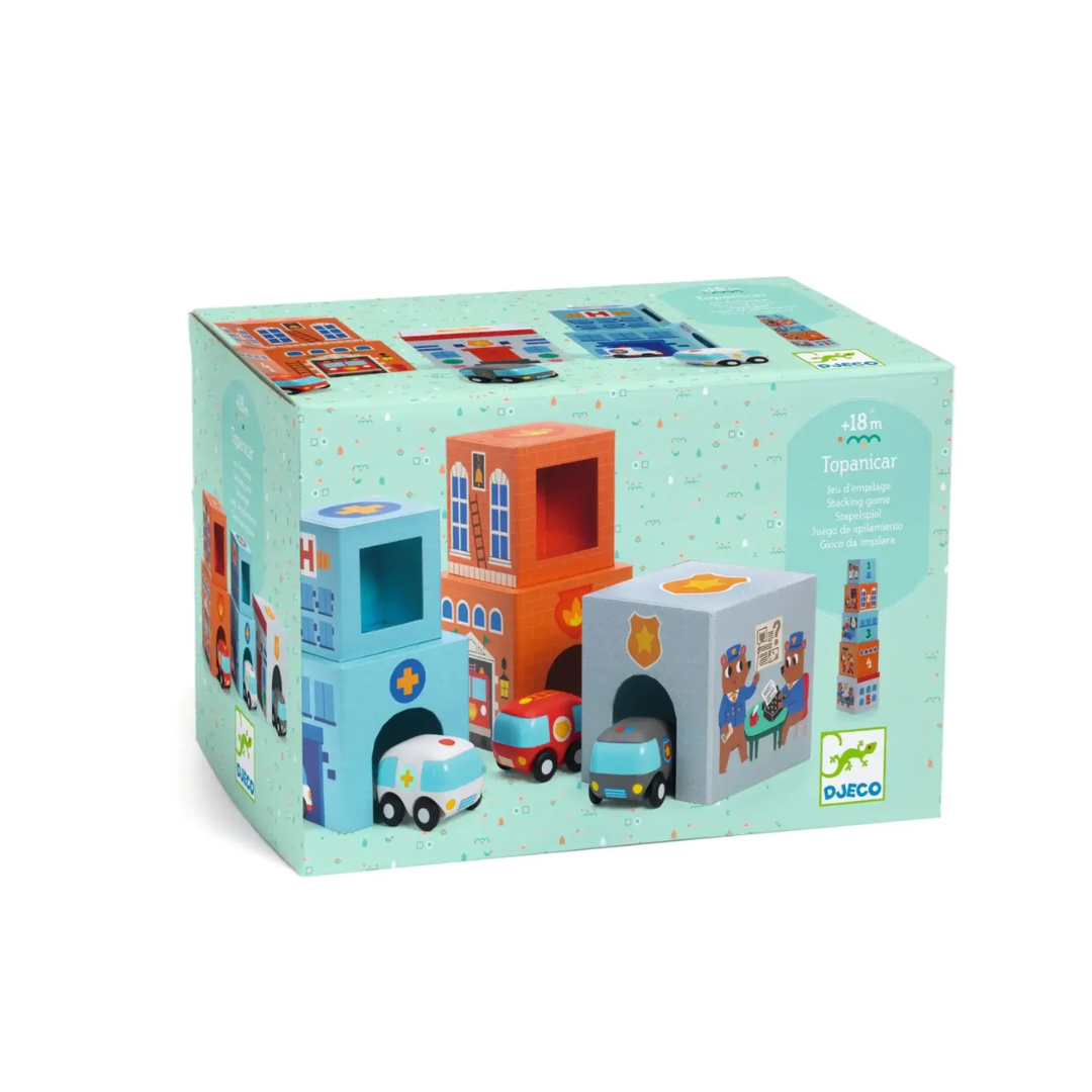 Stacking Cubes with Cars - Topanicar