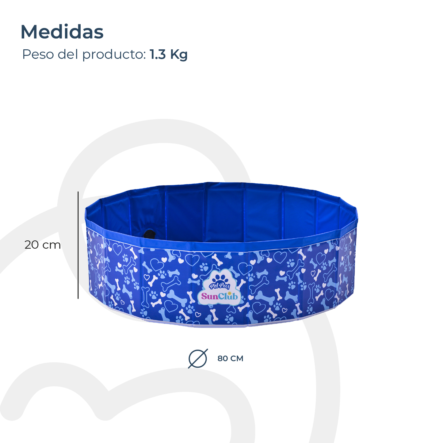 Piscina Bañera Plegable para Mascotas Azul | Bebesit