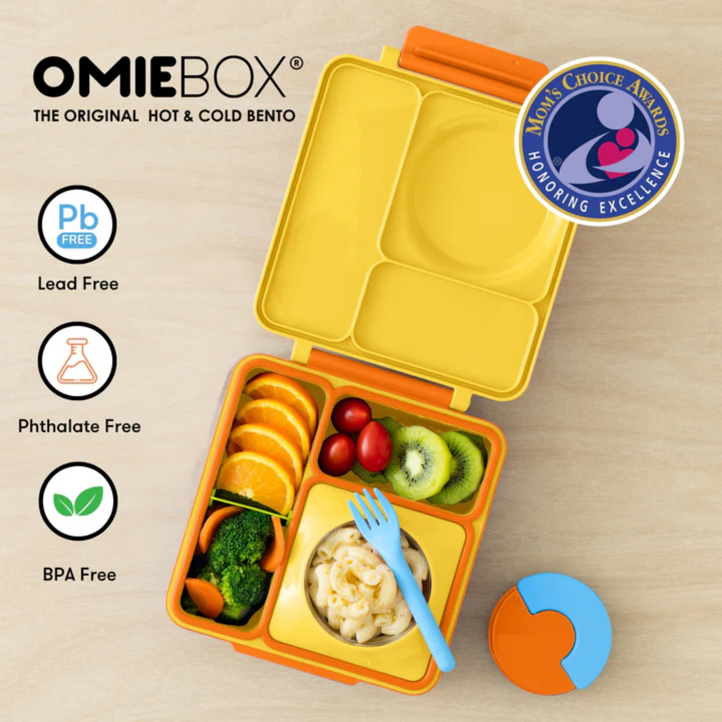OmieBox® – Lonchera Térmica Infantil con Termo Integrado - Sunshine | Omie