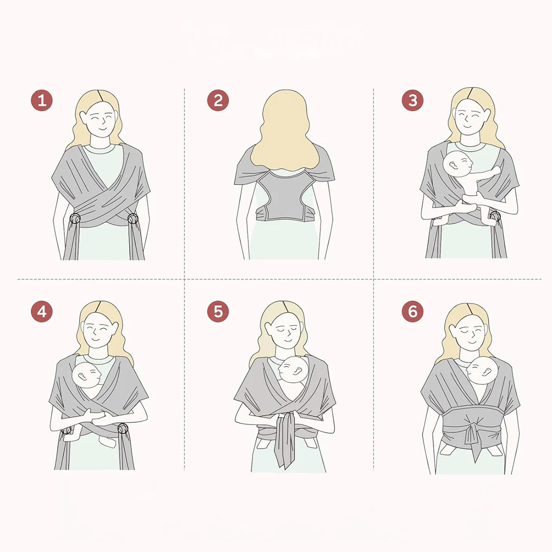 Portabebé Fular - Marrón | MomCozy