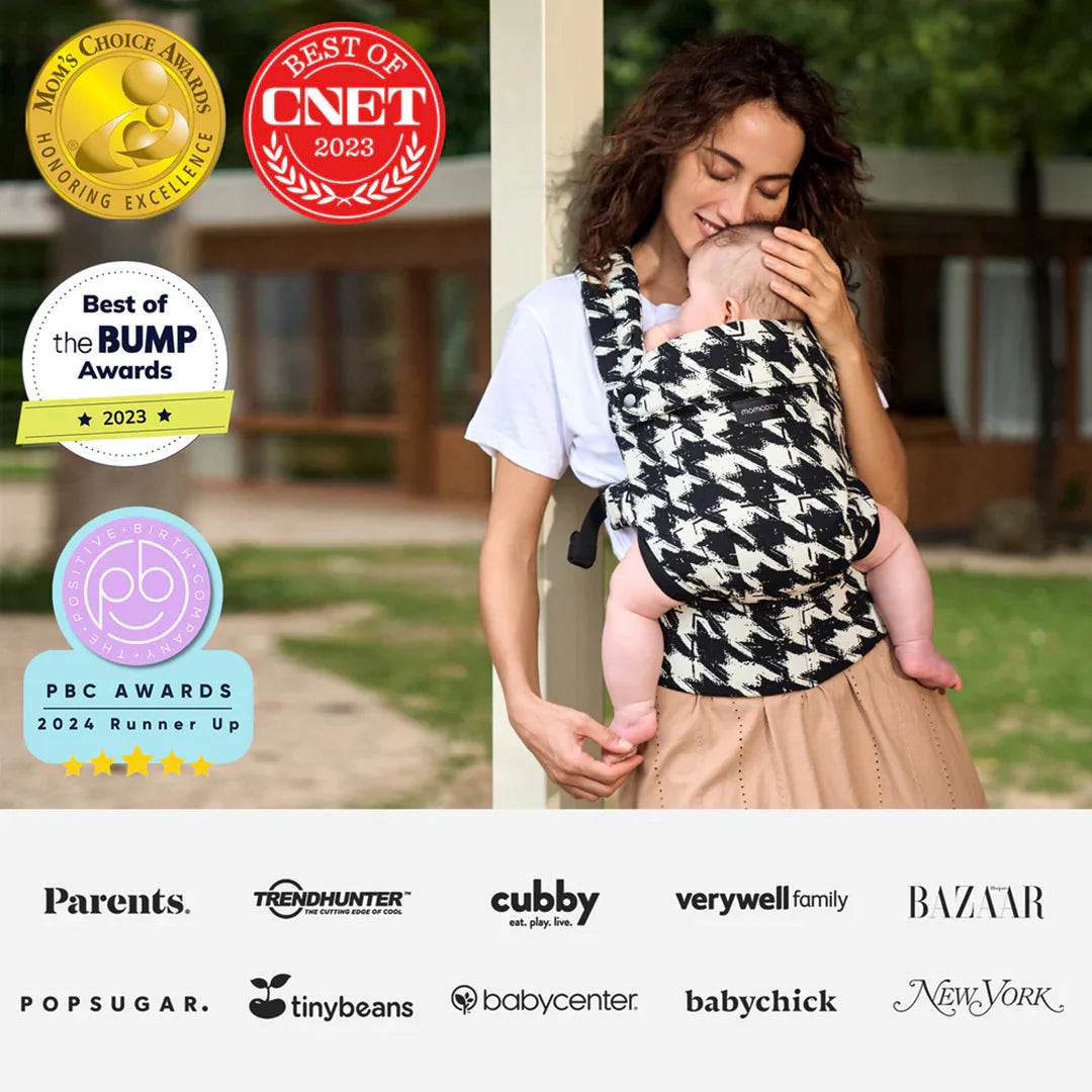 Portabebé 3 en 1 - Pata de Gallo Algodón | MomCozy