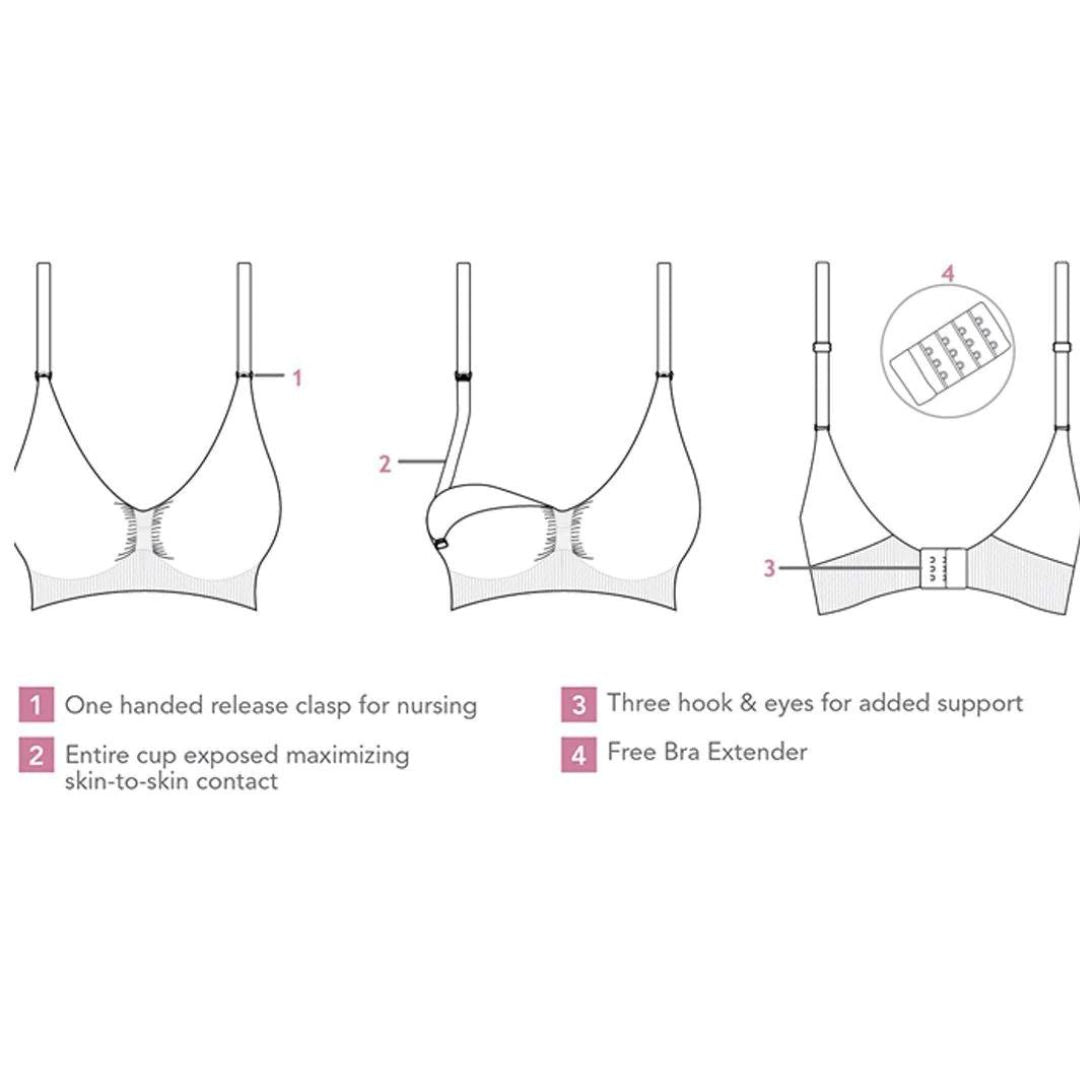 Seamless Nursing Bra - Black