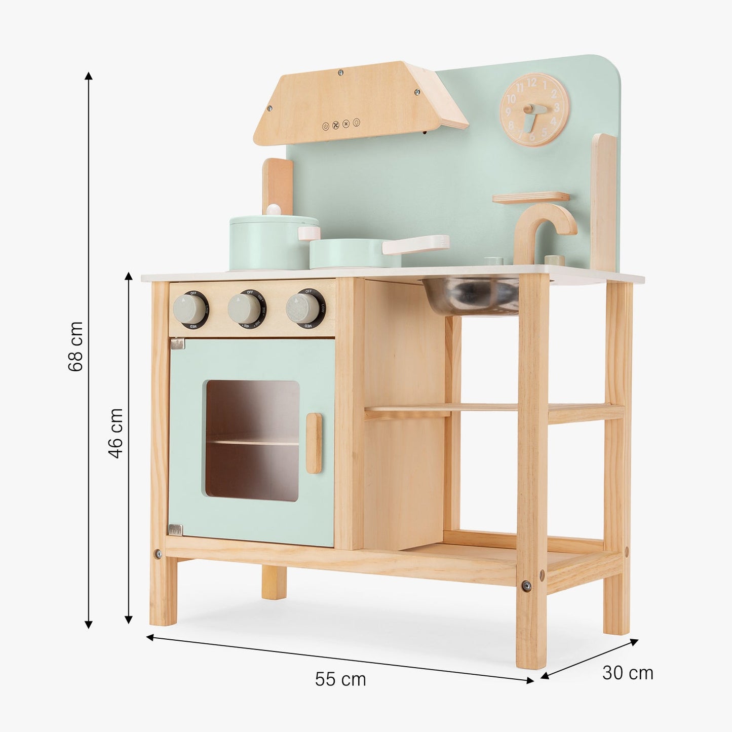 Cocina Infantil de Madera Maia - Menta | Form Design