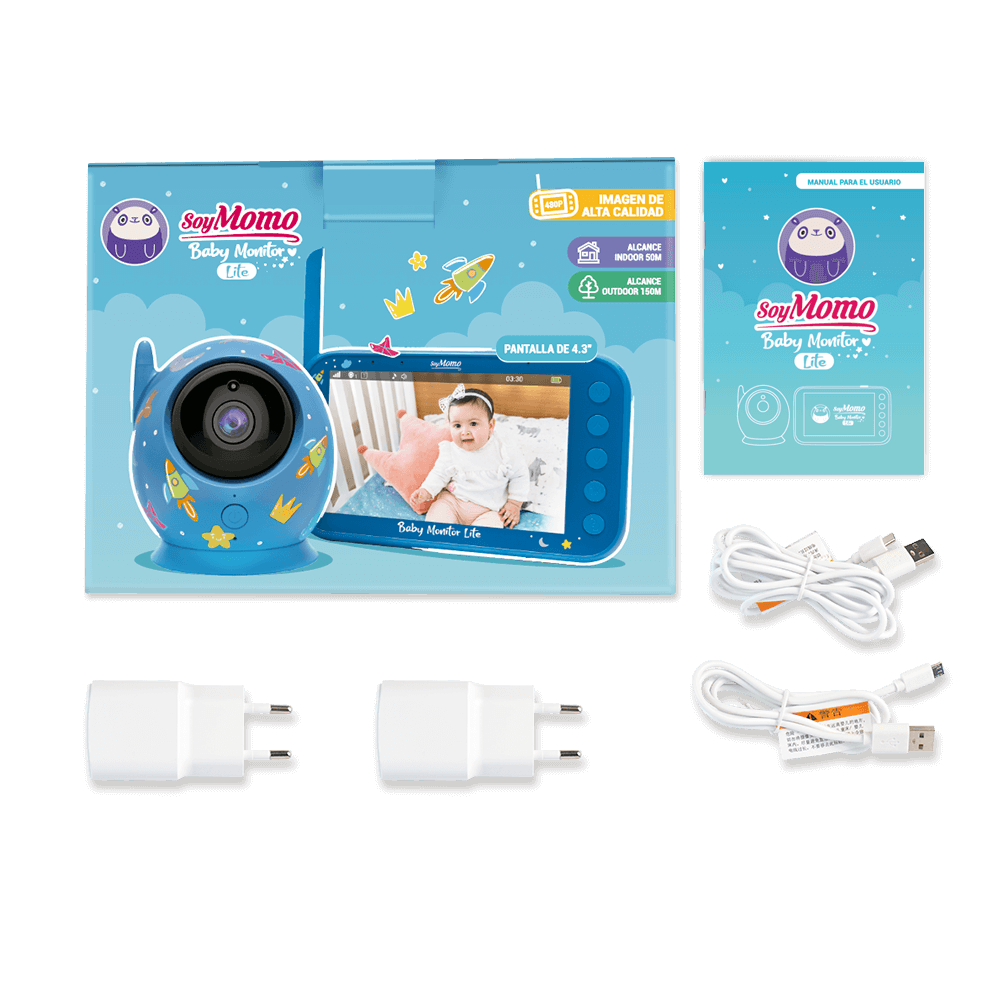 Baby Monitor Lite Azul SoyMomo (7598340505850)