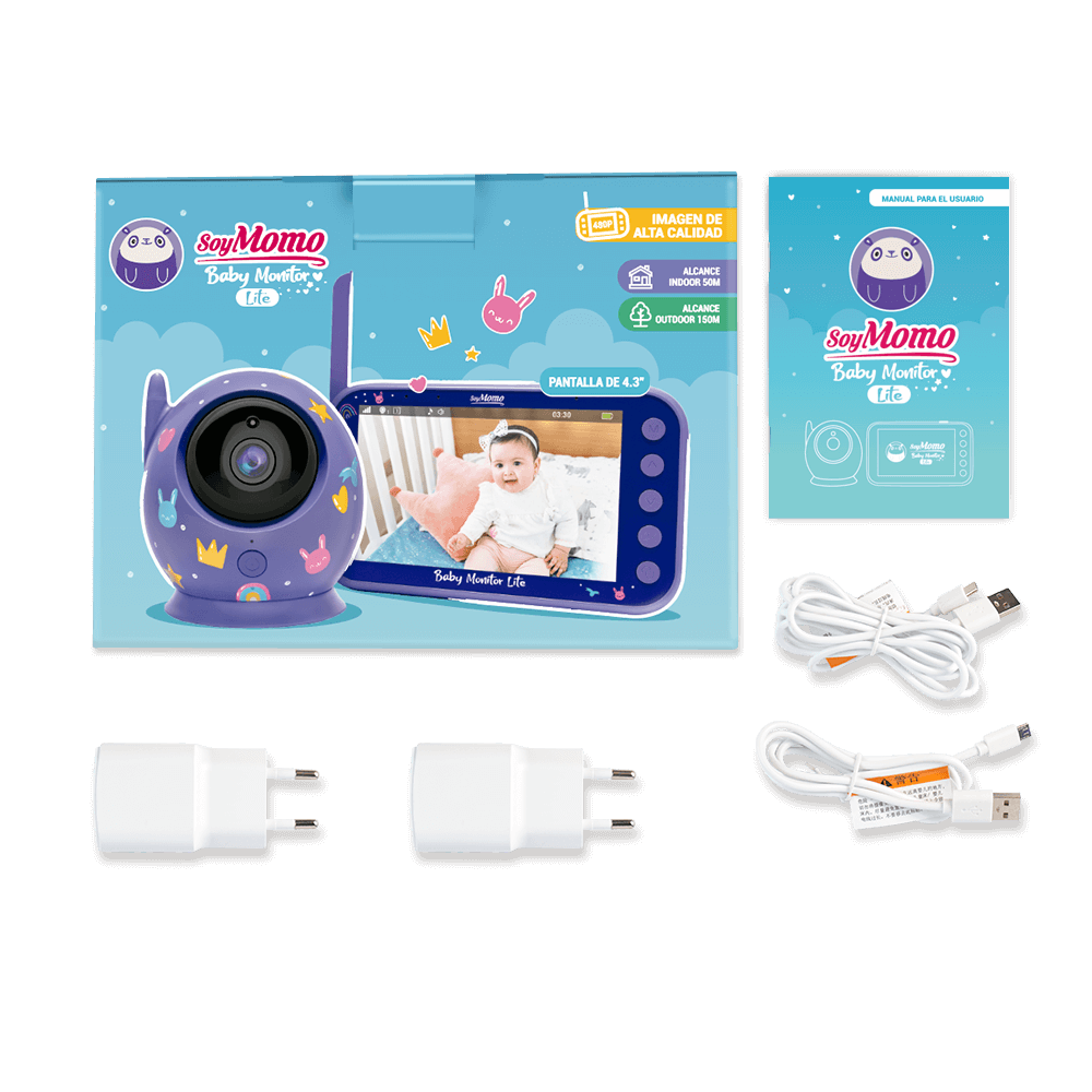 Baby Monitor Lite Morado SoyMomo (7598347354362)