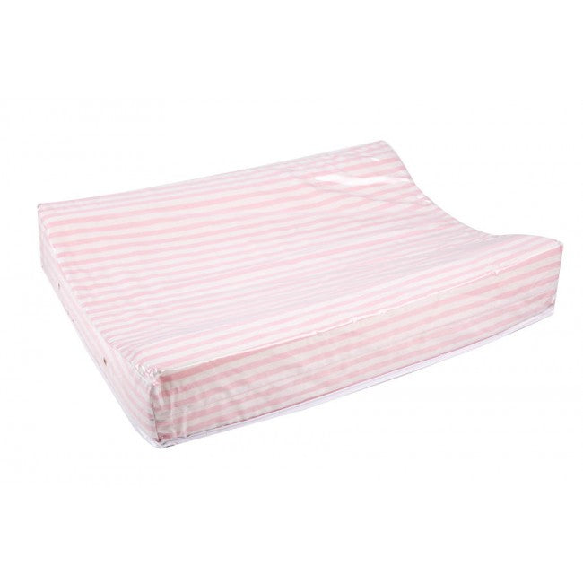 Mudador Anatómico Doble - Rosa Rayas Blancas | Bee-Bee