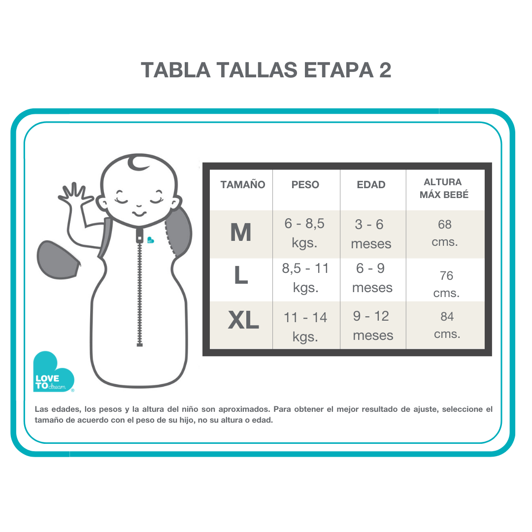 Swaddle UP™ Transición Etapa 2 TOG 1.0 Gris | Love To Dream