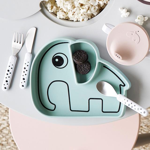 Plato Silicona Antideslizante Elphee Azul (6797081084087)