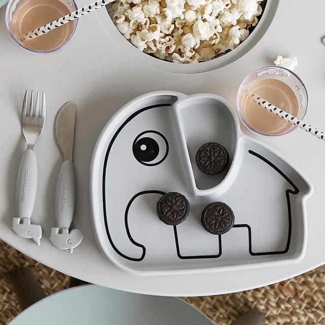 Plato Silicona Antideslizante Elphee Gris (6798807367863)