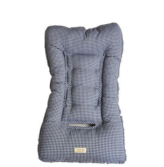 Cojín para Coche - Algodón - Azul Cuadrille | Baby Mattress