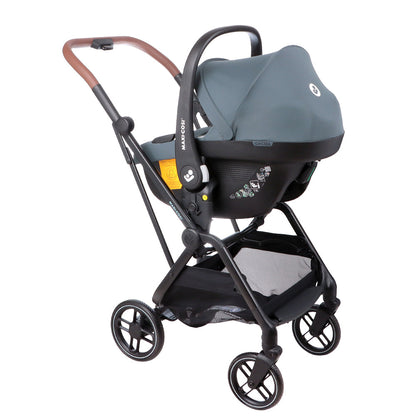 Travel System Coche Leona 2 + Silla Cabriofix - Essential Graphite | Maxi Cosi