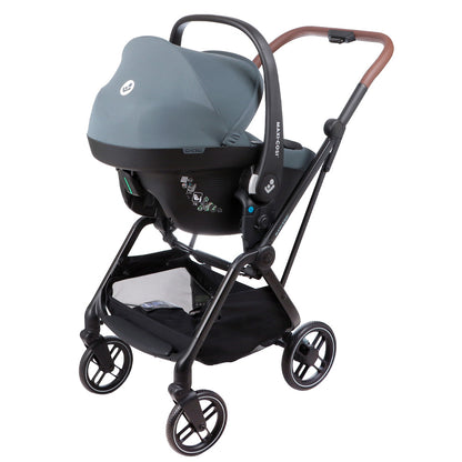 Travel System Coche Leona 2 + Silla Cabriofix - Essential Graphite | Maxi Cosi