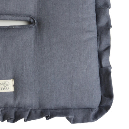 Quilted Car Protector - Charcoal Grey Linen