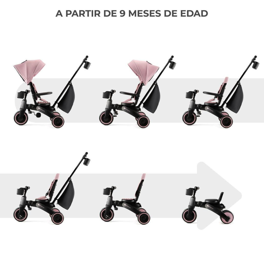 Triciclo Multifuncional Jazz 6 en 1 - Pink | Kinderkraft
