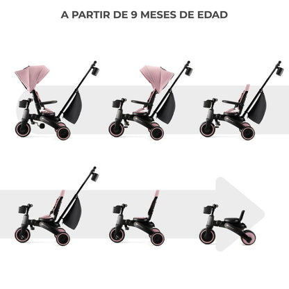 Triciclo Multifuncional Jazz 6 en 1 - Pink | Kinderkraft