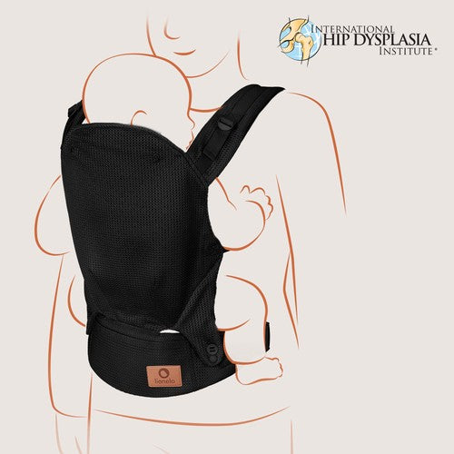 Portabebé Ergonómico Margareet Air - Black | Lionelo