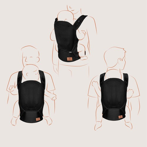 Portabebé Ergonómico Margareet Air - Black | Lionelo