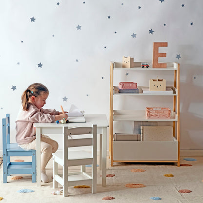 Pack Kids 1 Mesa 2 sillas Olivia Blanco/Celeste - Form Design