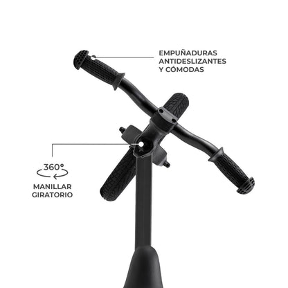 Bicicleta de Equilibrio Eter - Black | Kinderkraft