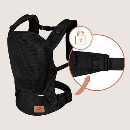 Portabebé Ergonómico Margareet Air - Black | Lionelo