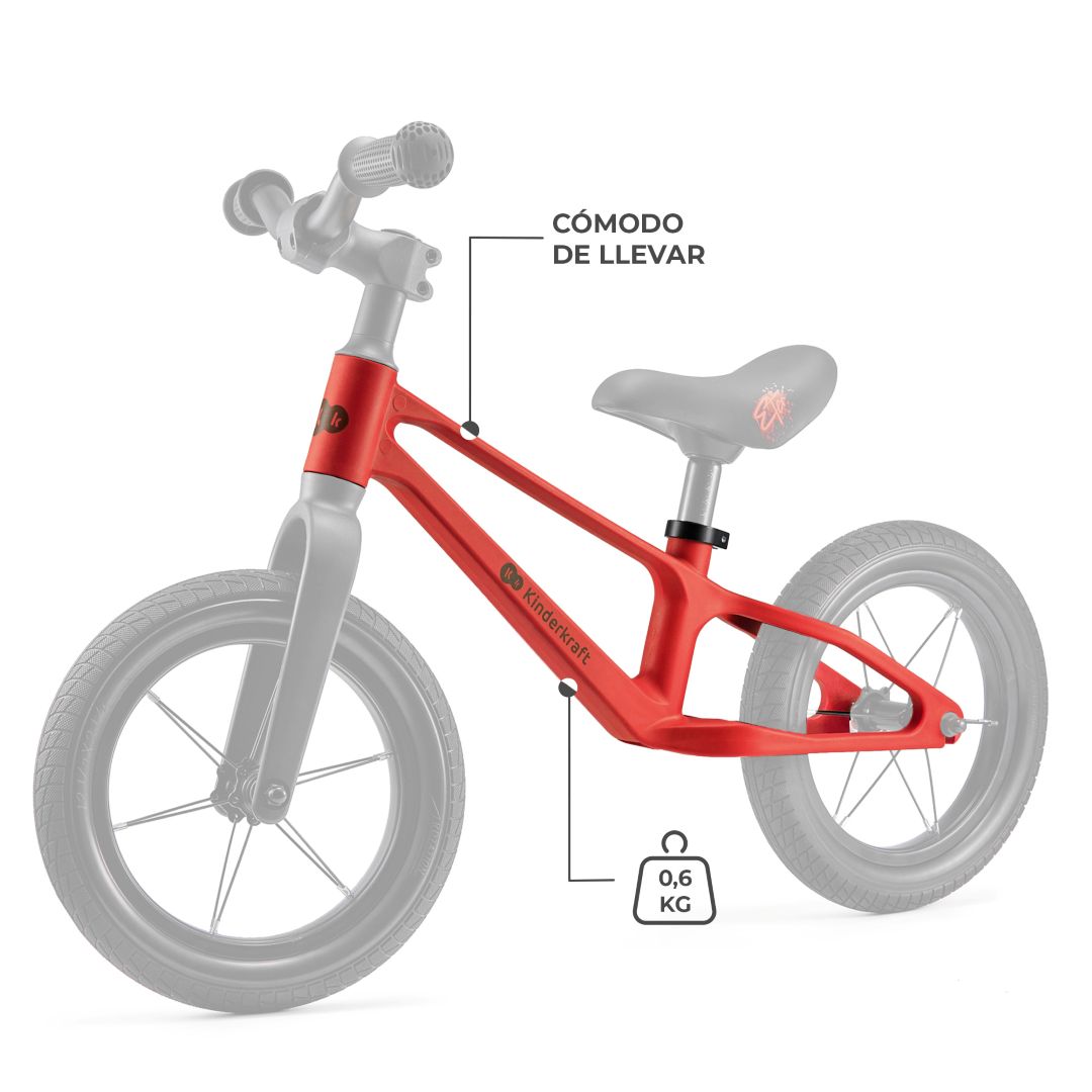Bicicleta de Equilibrio Eter - Red | Kinderkraft