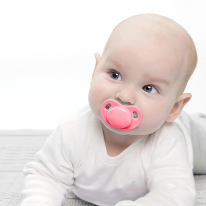 Dental Pacifier with Anatomical Nipple with Wings - Pink