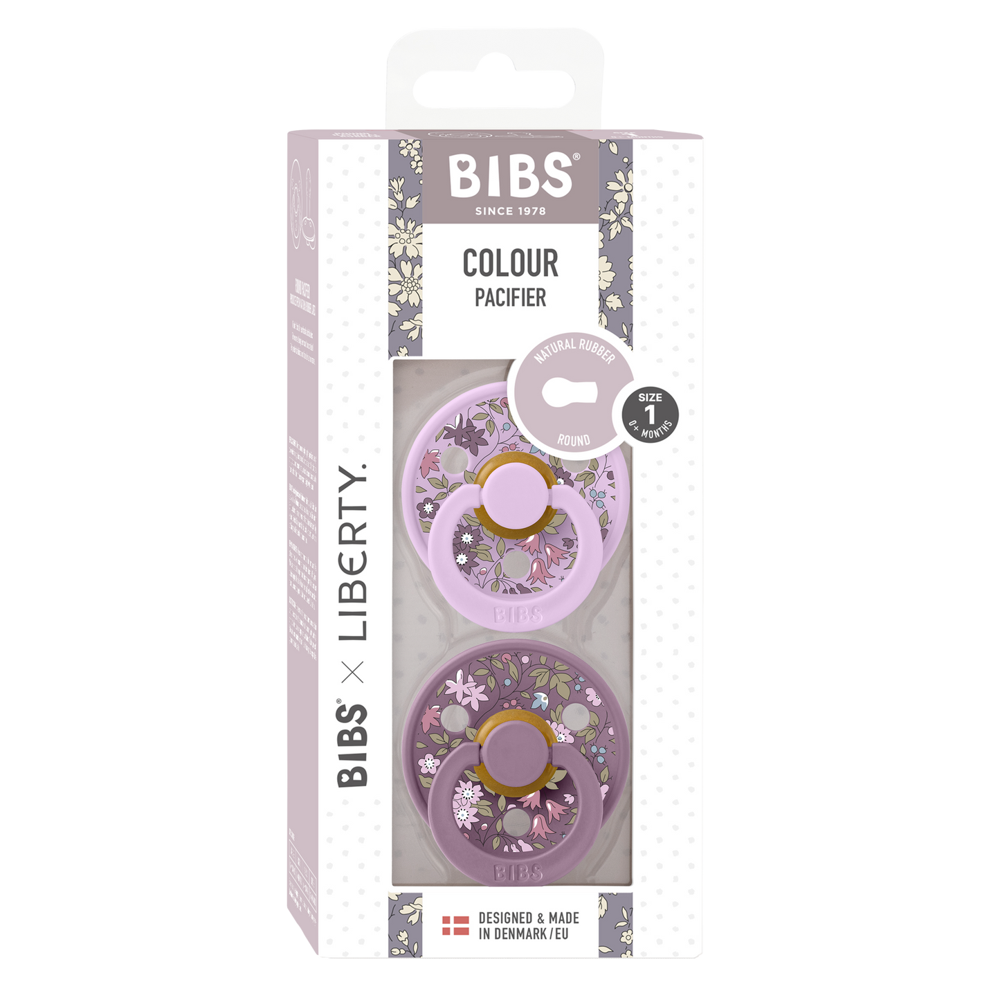 Pack de 2 Chupetes Liberty - Chamomile & Violet Sky | BIBS