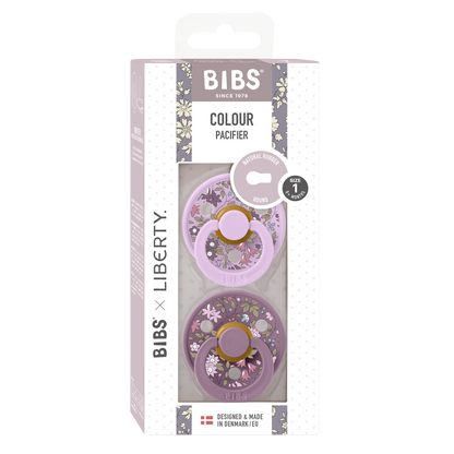 Pack de 2 Chupetes Liberty - Chamomile & Violet Sky | BIBS