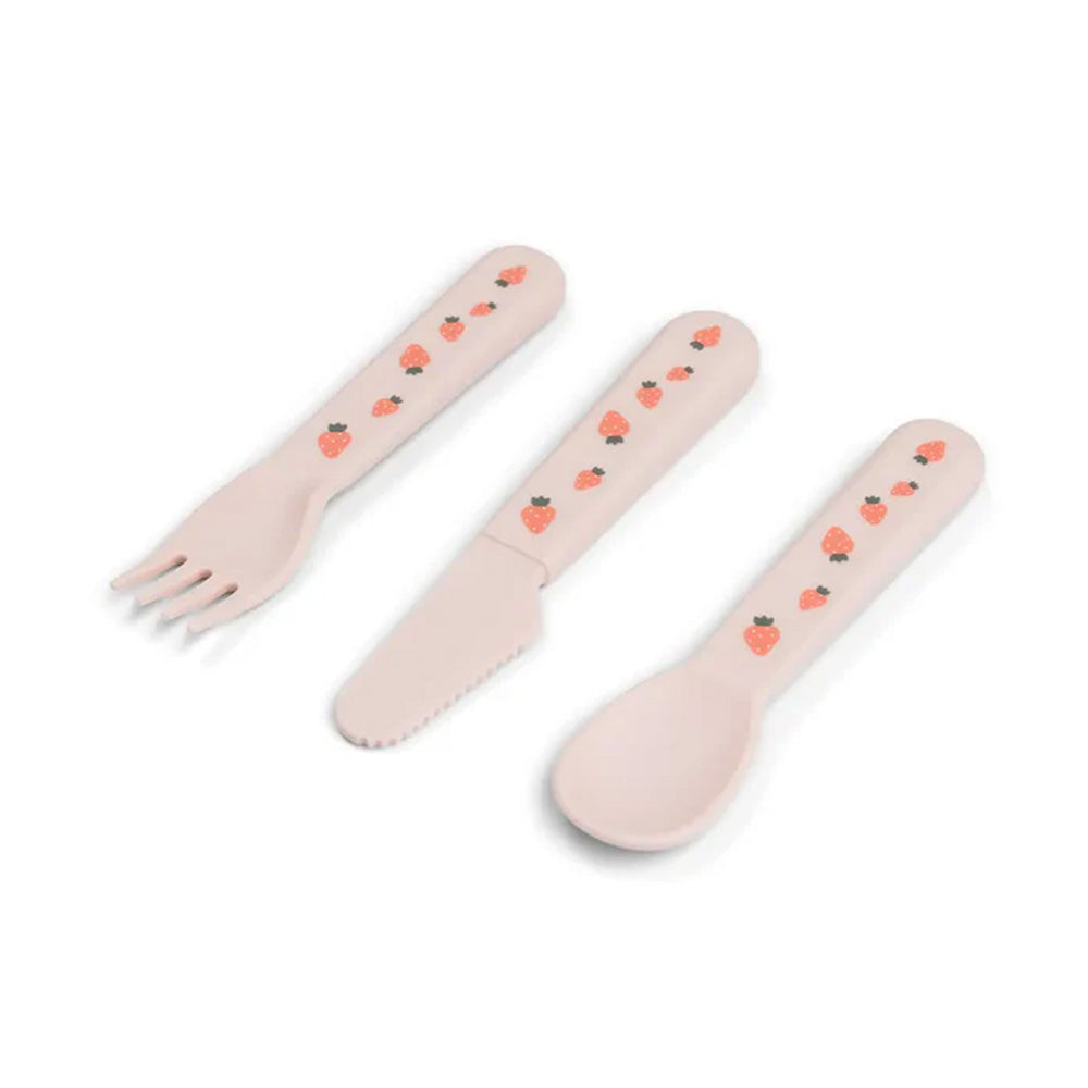 Set Foodie de Cubiertos Tiny Farm - Rosa
