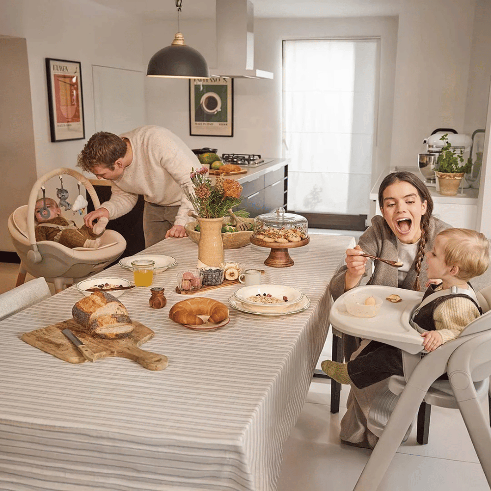 Silla de Comer 3 en 1 Tino - Grey | Kinderkraft