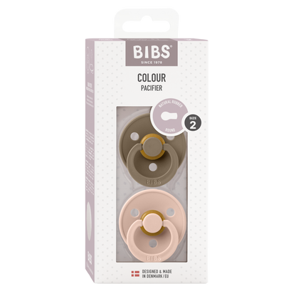 Pack de 2 Chupetes - Dark Oak & Blush | BIBS