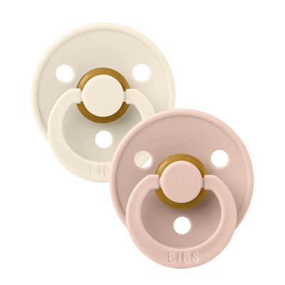 Bibs - Chupetes de bebé, goma natural sin BPA, fabricados en Dinamarca,  juego de 2 chupetes color nube (18 a 36 meses)