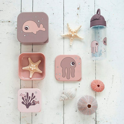 Set 3 Cajas para Snack Sea Friends - Rosa