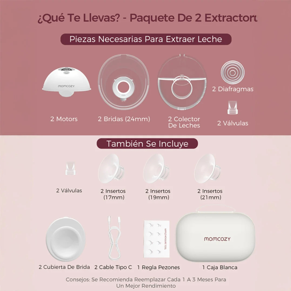 Extractor de Leche Materna Doble M5 Smart | MomCozy